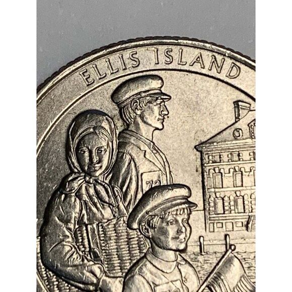 2017-P New Jersey Ellis island Quarter coin - Picture 2 of 5